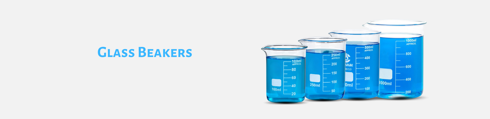 Glass Beakers Low Form Borosilicate