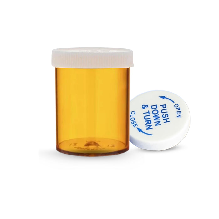 Tablet Vials Amber 12 Drachm CRC (Per 50)