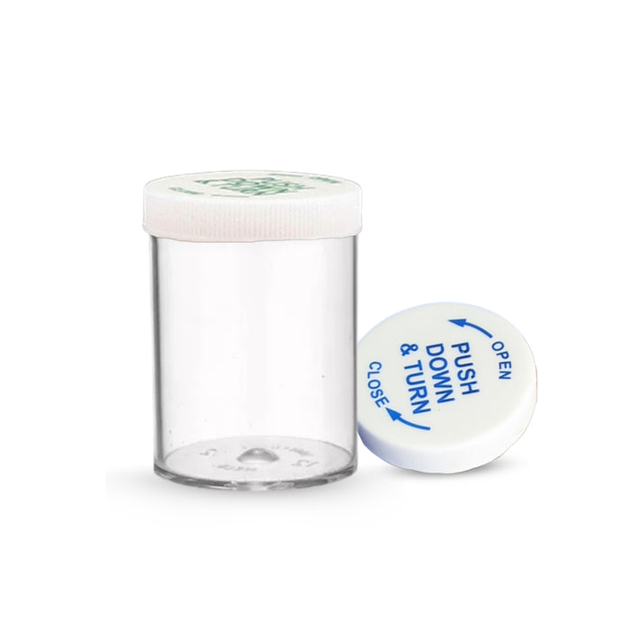 Tablet Vials Clear 12 Drachm CRC (Per 50)