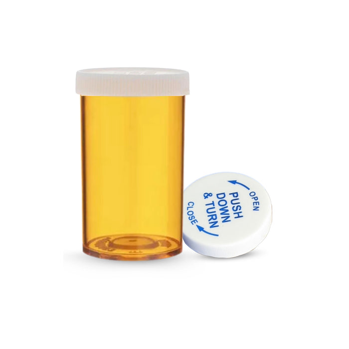 Tablet Vials Amber 8 Drachm CRC (Per 50)