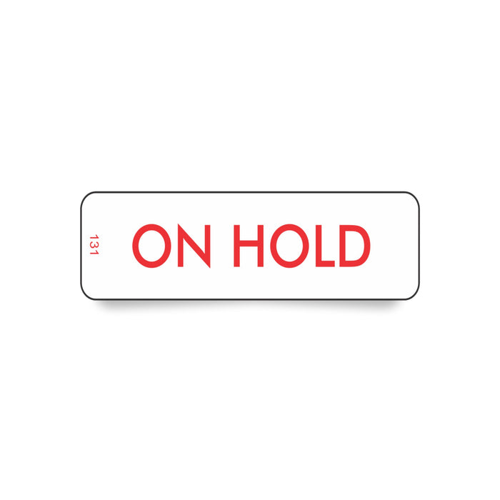 Label 131-On Hold