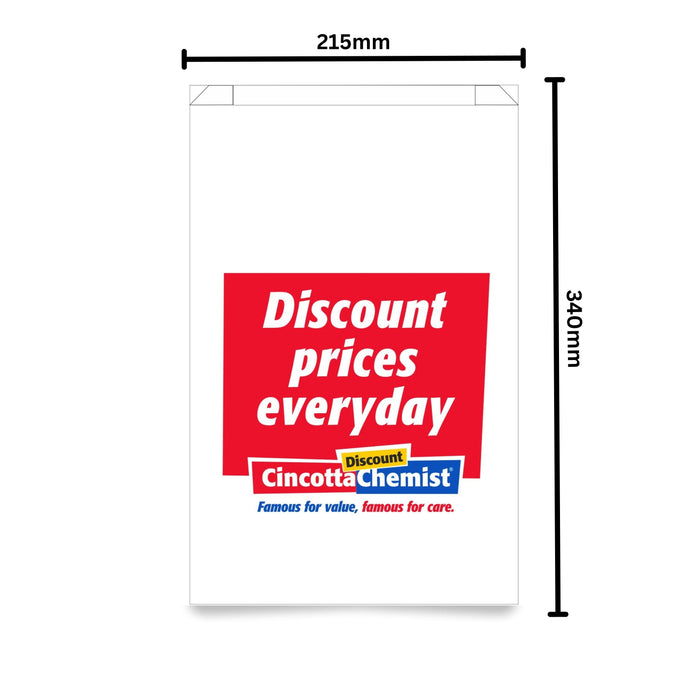 Paper Bags Large Cincotta Discount Chemist