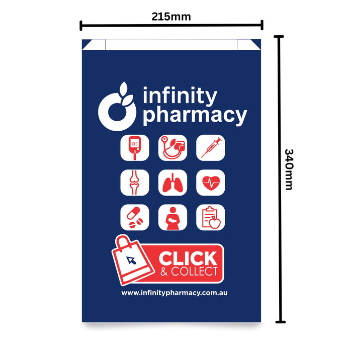 Paper Bags Large Infinity Pharmacy