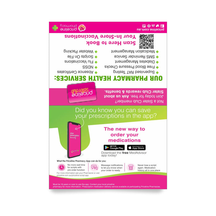Repeat Backings Priceline Pharmacy Group A5