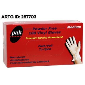 Vinyl Clear Gloves - Medium