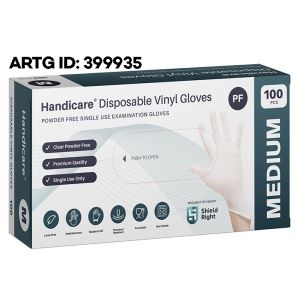 Handicare Disposable Vinyl Gloves - Medium