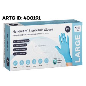 Handicare Disposable Nitrile Gloves - Large