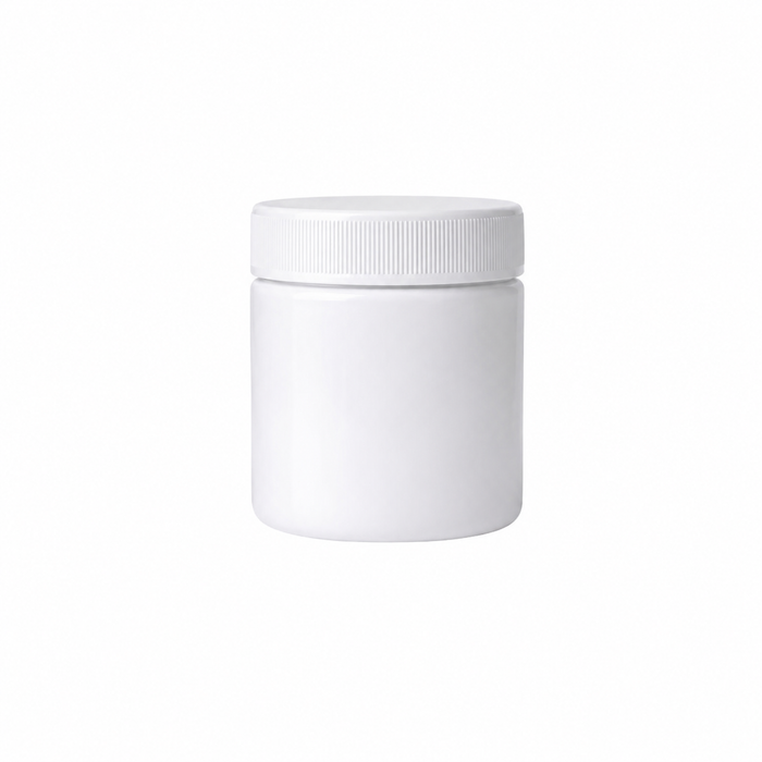 100g White Plastic Ointment Jars screw finish