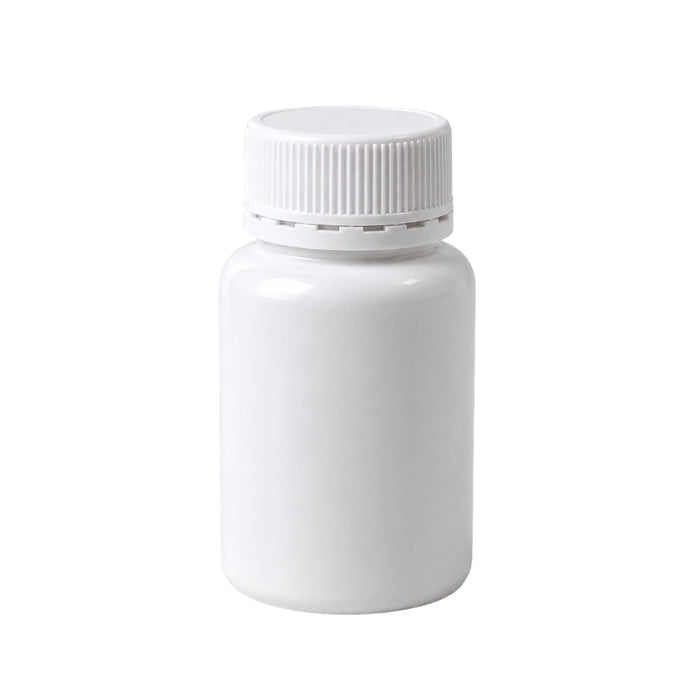 100ml HDPE White Plastic Tablet Bottles Tamper Evident