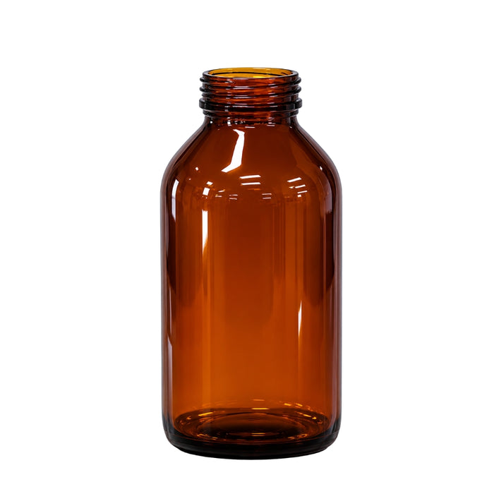125ml Amber Glass Liquid Bottles 28mm