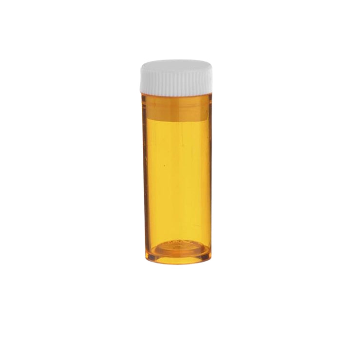 4 Drachm Amber Tablet Vials with Screw Cap