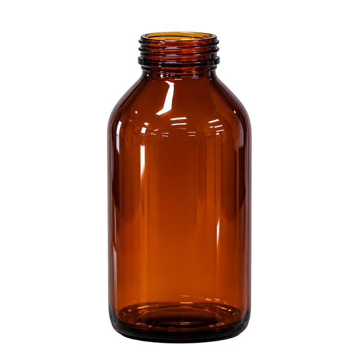 200ml Amber Glass Liquid Bottles 28mm
