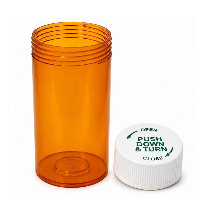 20 Drachm Amber Tablet  Vials with CRC