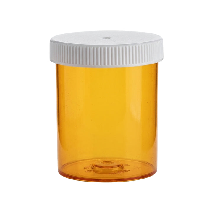 16 Drachm Amber Tablet  Vials with Screw Cap