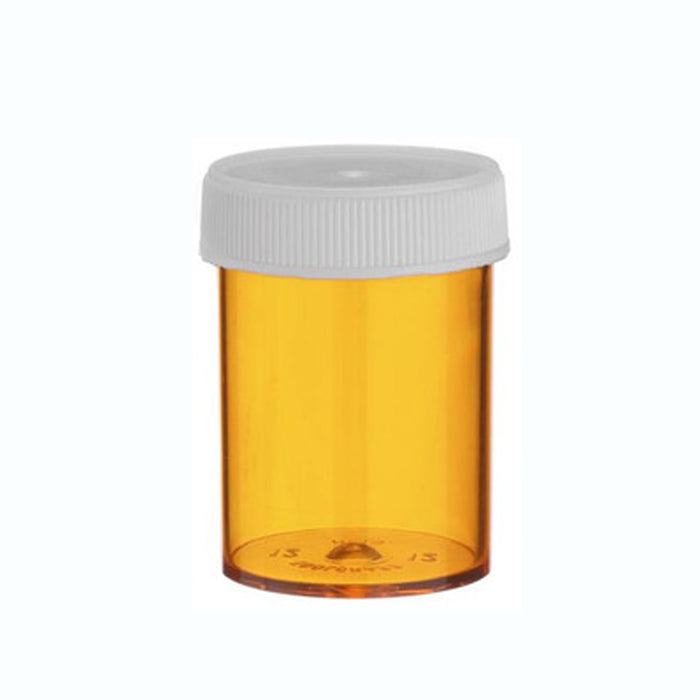 Tablet Vials Amber Screw Cap 8 Drachm Per 50