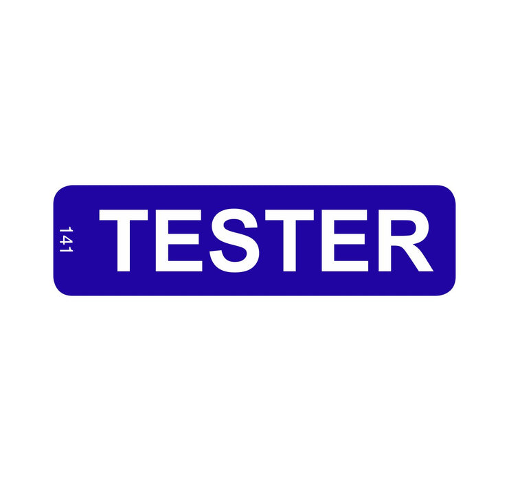 Label 141 TESTER (Blue)