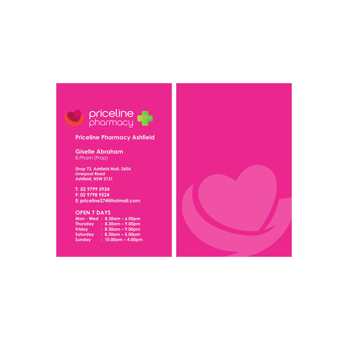 Priceline Pharmacy Ashfield Business Cards
