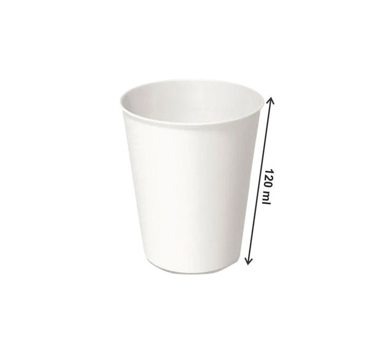 Eco Paper Cups White 120ml