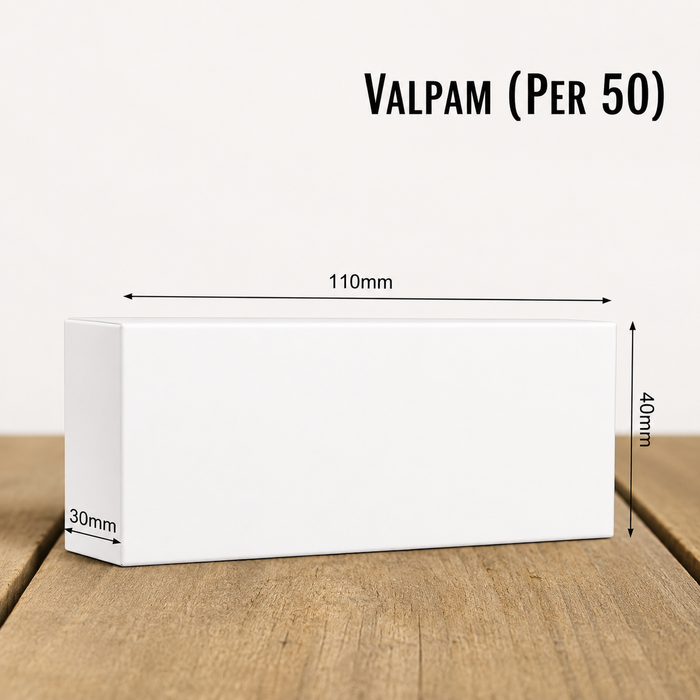 Tablet Carton Valpam (110x40x30mm)