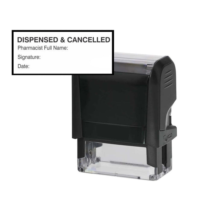 Dispensed & Cancelled Stamps with Pharmacist Details Space