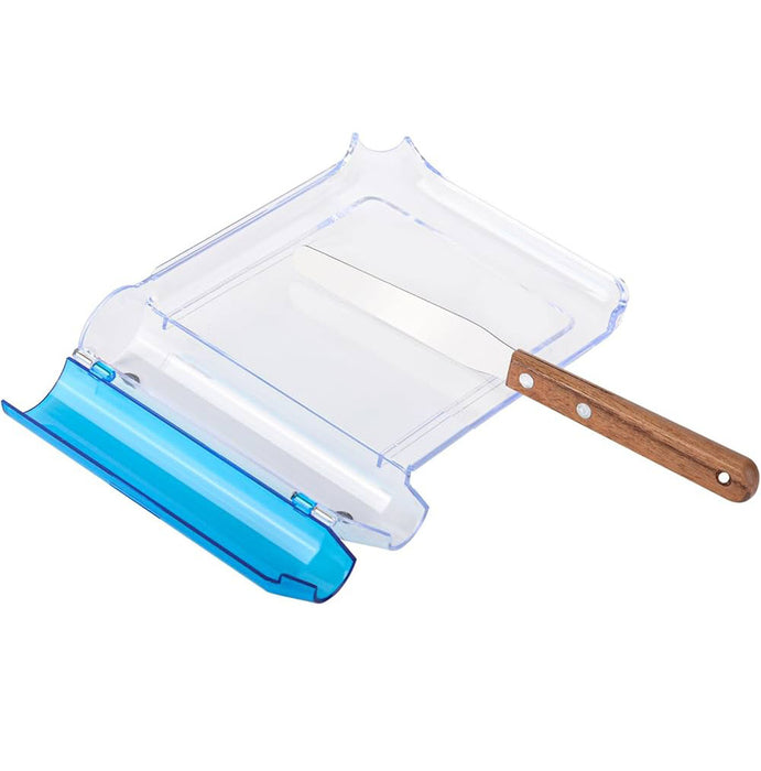 Counting tray with spatula for left