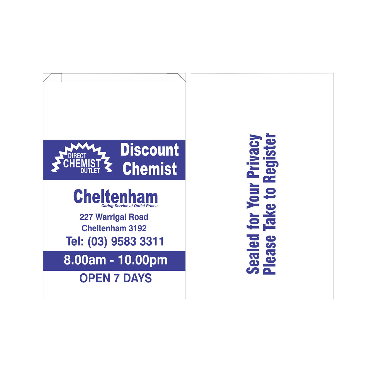 Paper Bag Large Direct Chemist Outlet Cheltenham — Total Pharmacy