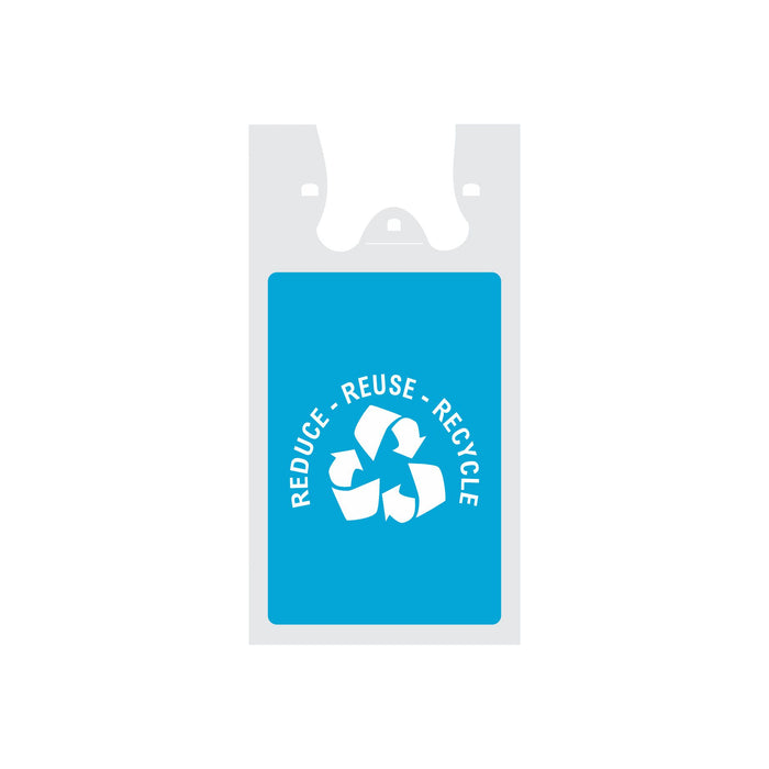 Plastic Bags Blue Medium Reusable Bag Ban Compliant