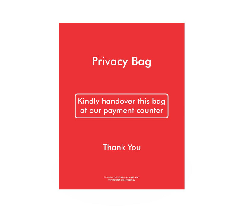 Red Privacy Bags (Per 500)