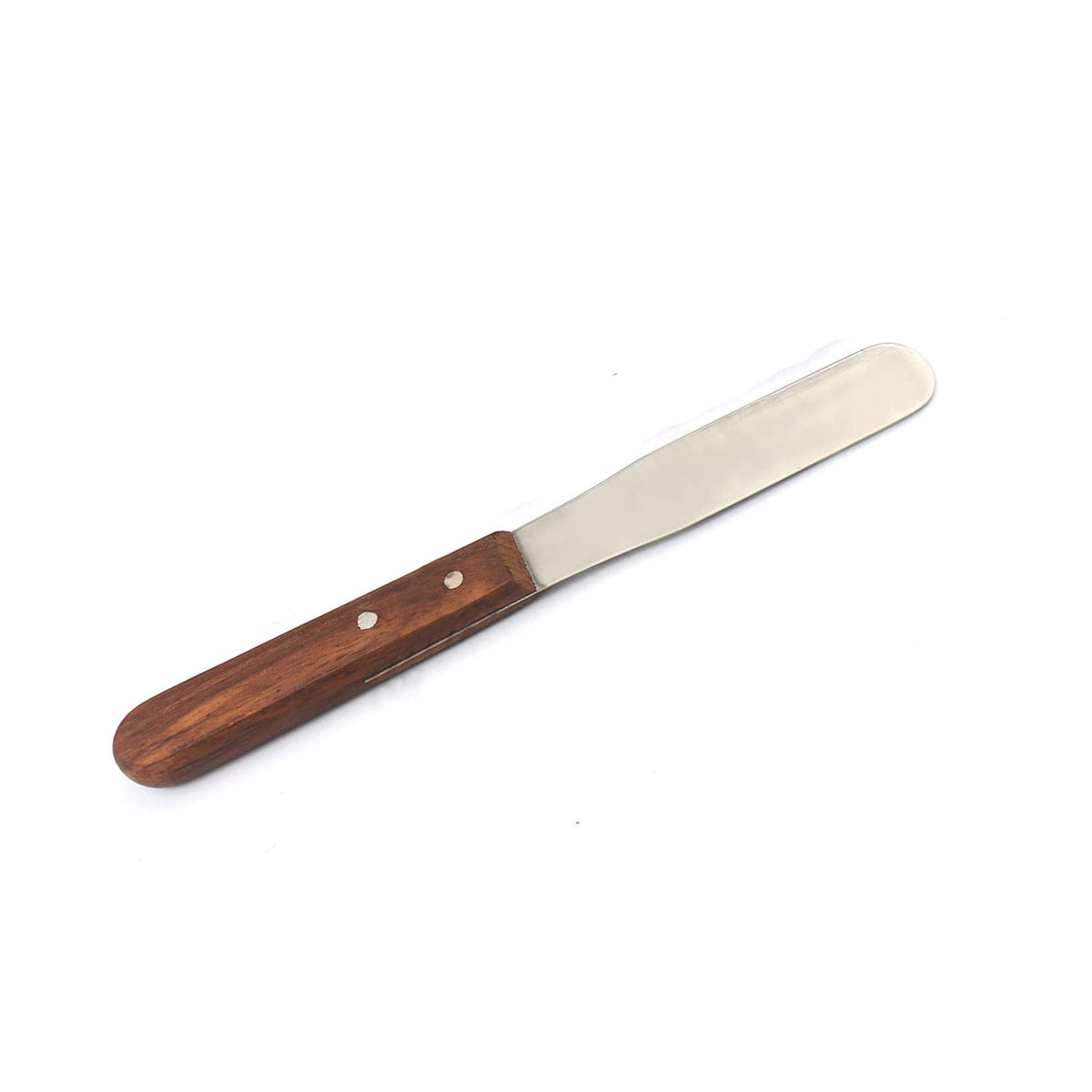 Stainless Steel Spatula with Wooden Handle 100mm — Total Pharmacy