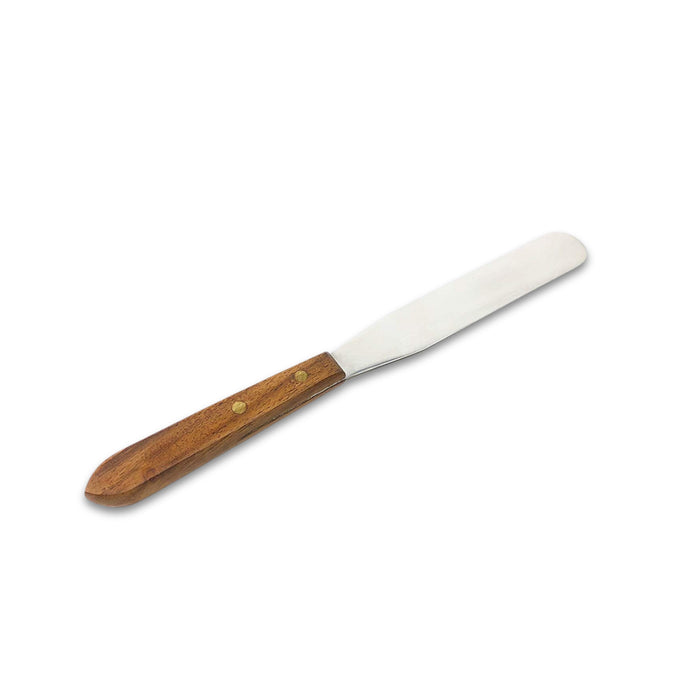 Stainless Steel Spatula Knife Wooden Handle 150mm
