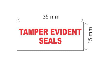 Tamper Evident Seals (35x15mm)