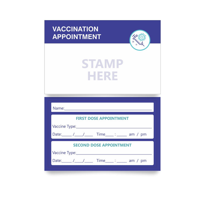Vaccination Appointment Card