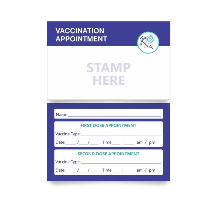 Vaccination Appointment Card
