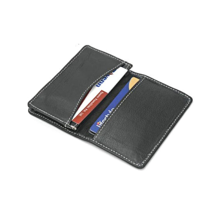 Black Leather Horizontal Business Card Holders