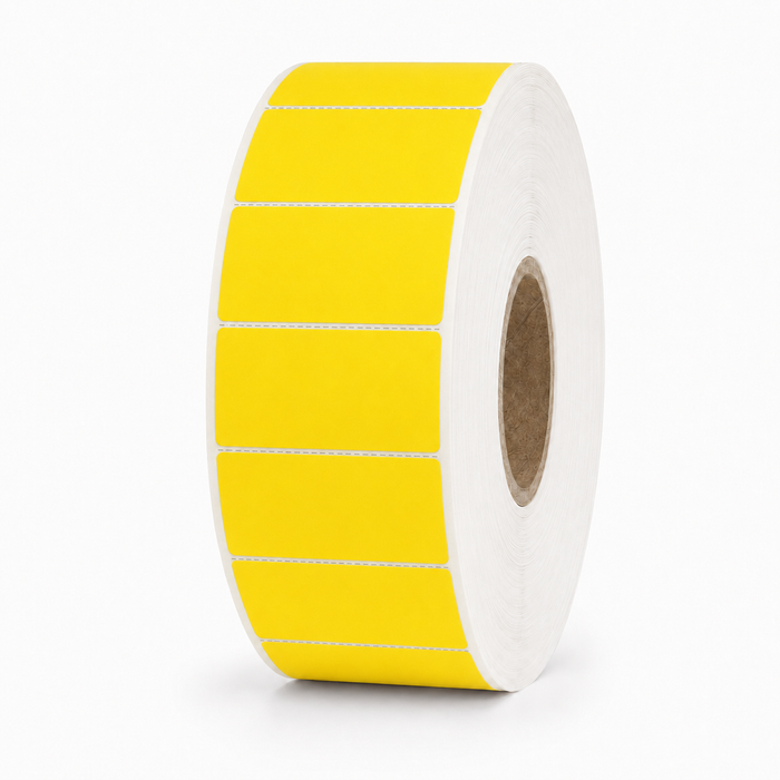 Thermal Shelf Tickets Yellow Perforated