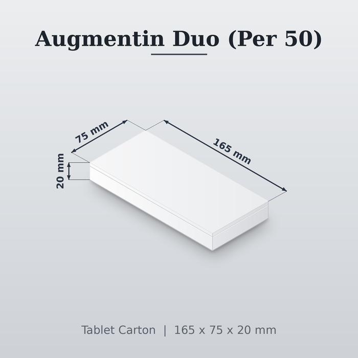 Tablet Cartons Augmentin Duo Size