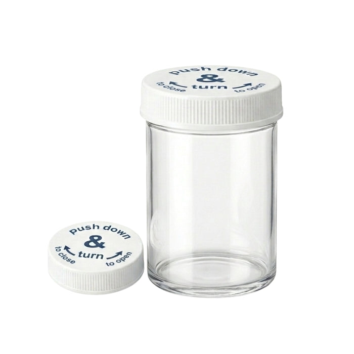 16 Drachm Clear Tablet  Vials with CRC