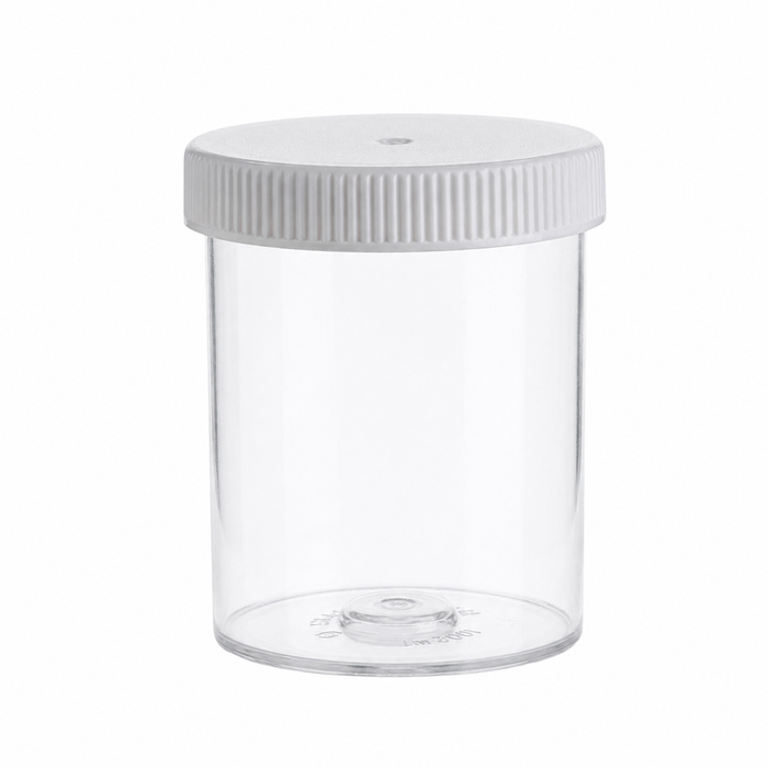 12 Drachm Clear Tablet  Vials with Screw Cap