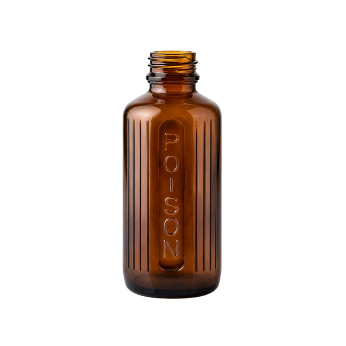 100ml Amber Glass Poison Bottles 24mm