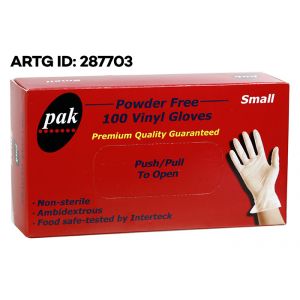 Vinyl Clear Gloves - Small