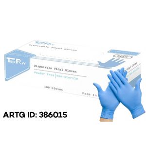 Texray Vinyl Glove Blue - Medium
